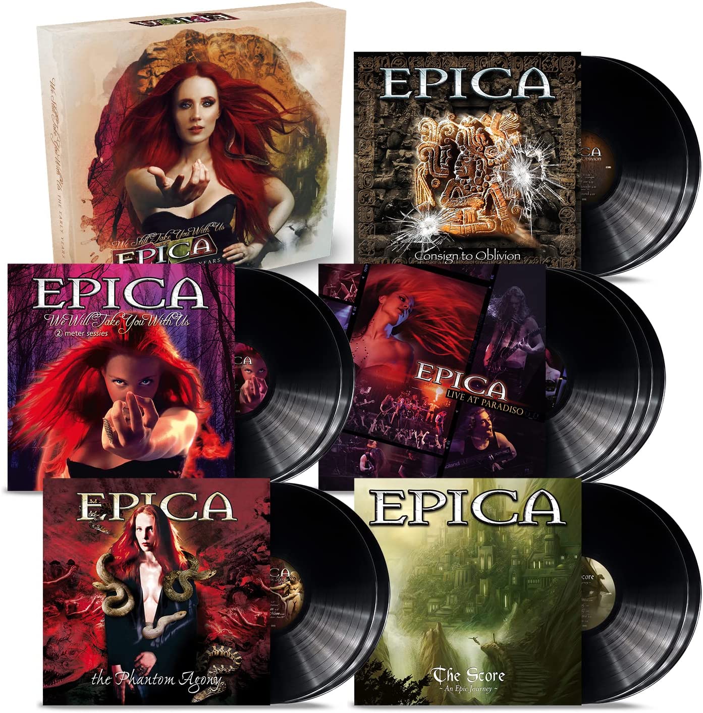 EPICA - Requiem for the indifferent TRANSPARENT RED VINYL - 2LP